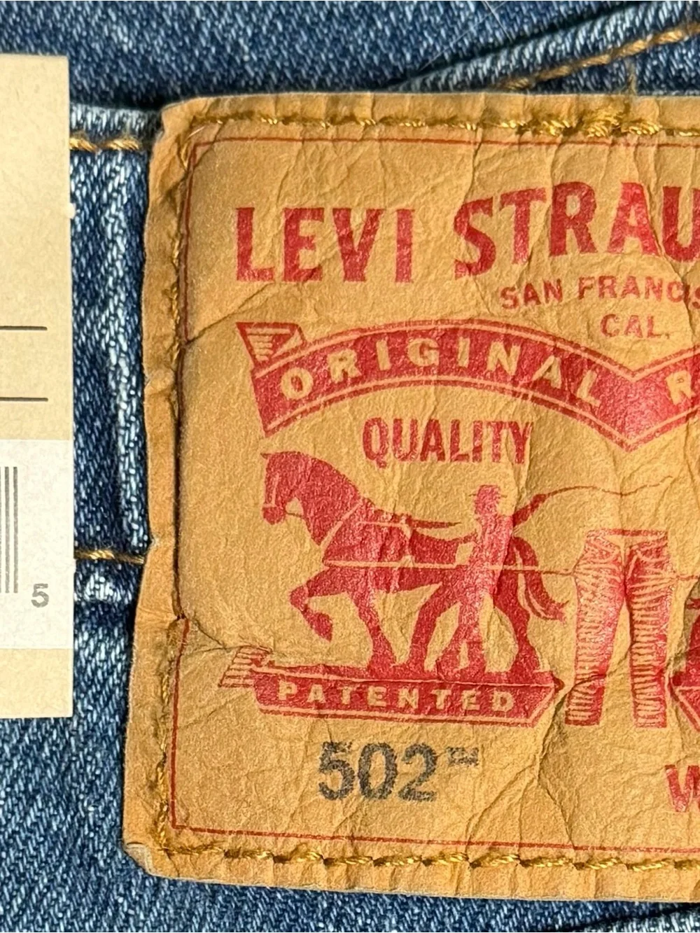 Levi's 502 Regular Taper Jeans Men’s 33x32 Moments Pass Medium Wash Stretch